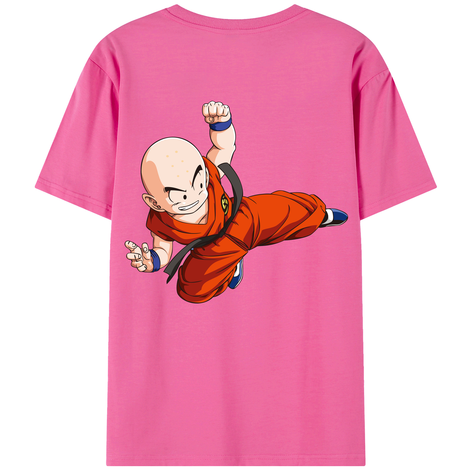 （画像用） ドラゴンボール クリリン DRAGON BALL krillin レディース半袖Tシャツ(バックプリント)